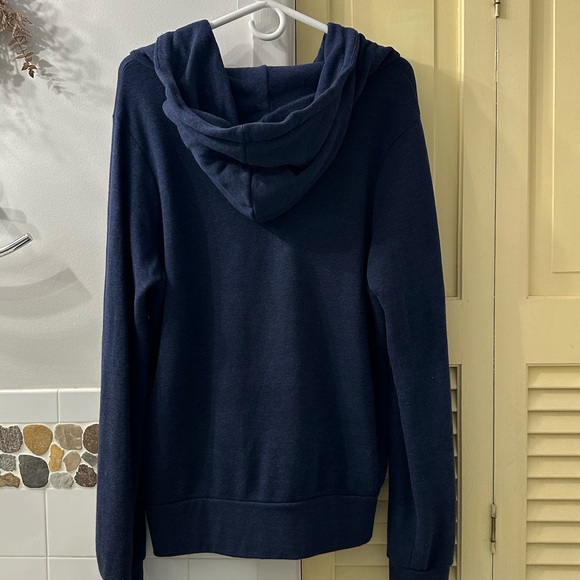 Aviator Nation Navy Zip-Up with Vibrant Stripes - Picture 3 of 5